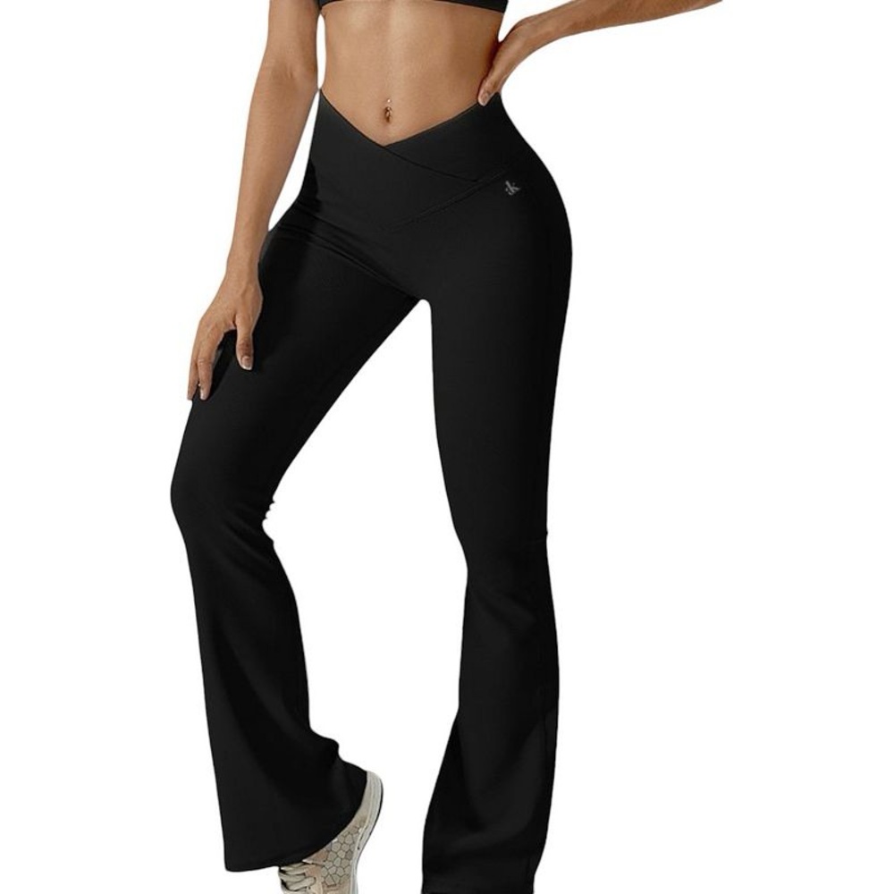 GAIAM Women's Black Flare Pants